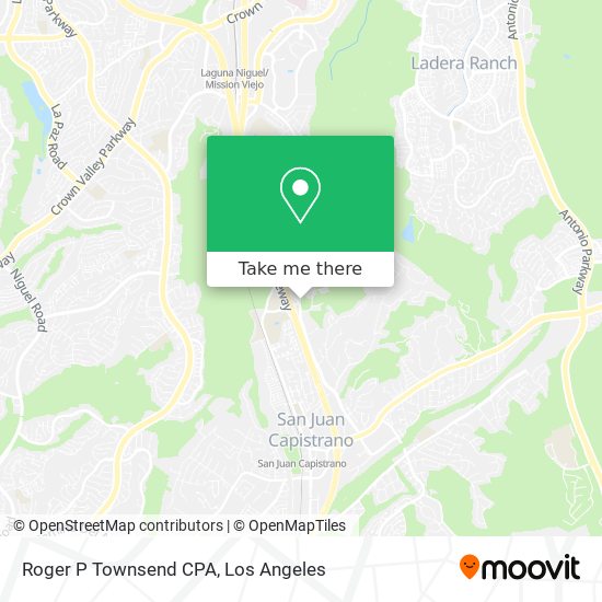 Roger P Townsend CPA map