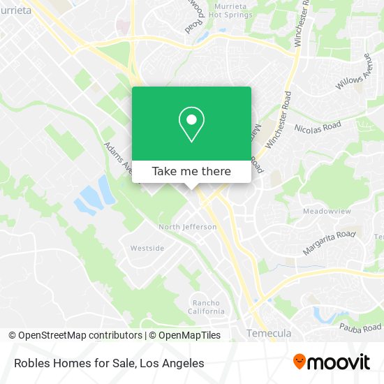 Mapa de Robles Homes for Sale