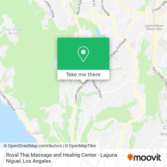 Royal Thai Massage and Healing Center - Laguna Niguel map