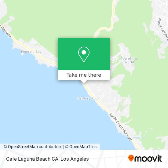 Cafe Laguna Beach CA map