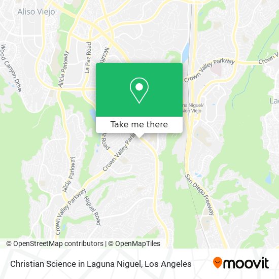 Mapa de Christian Science in Laguna Niguel