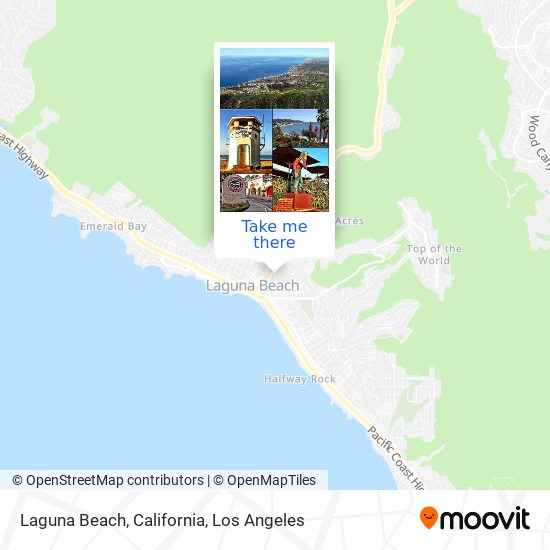 Mapa de Laguna Beach, California