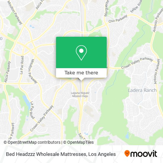 Mapa de Bed Headzzz Wholesale Mattresses