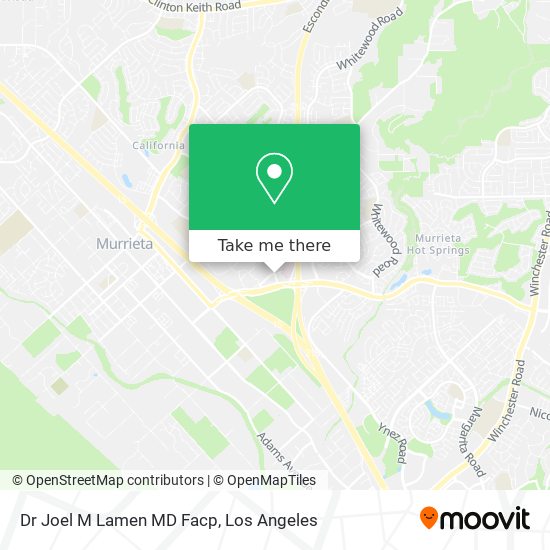 Dr Joel M Lamen MD Facp map