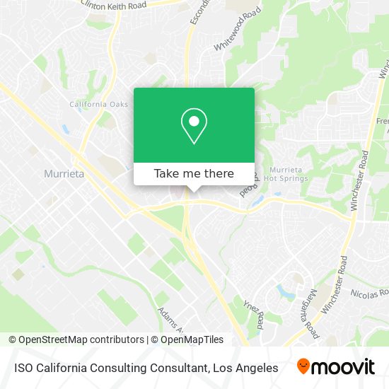ISO California Consulting Consultant map
