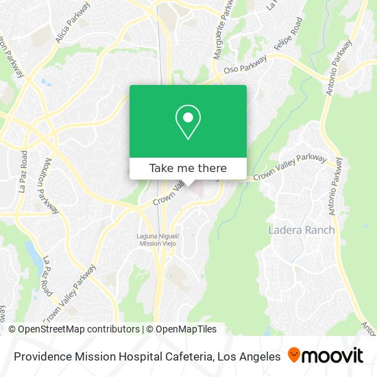 Providence Mission Hospital Cafeteria map