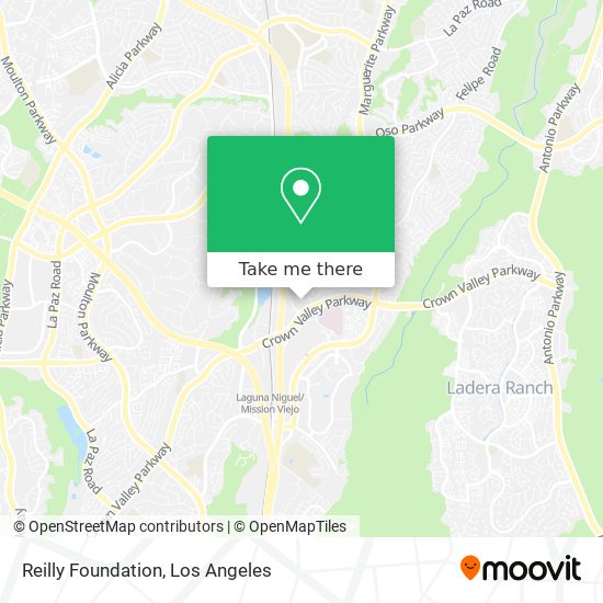 Reilly Foundation map