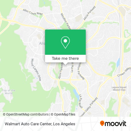 Walmart Auto Care Center map