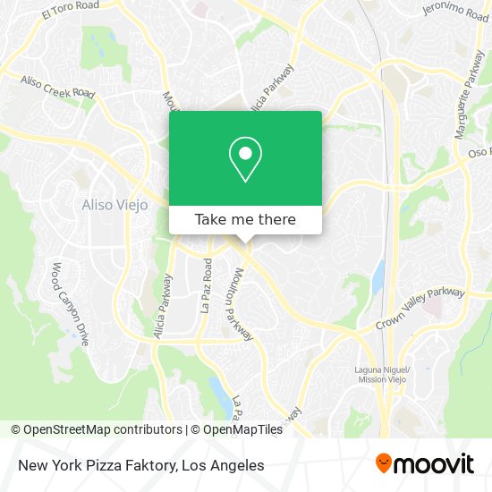 Mapa de New York Pizza Faktory