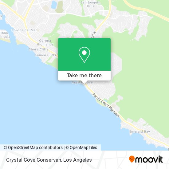 Crystal Cove Conservan map