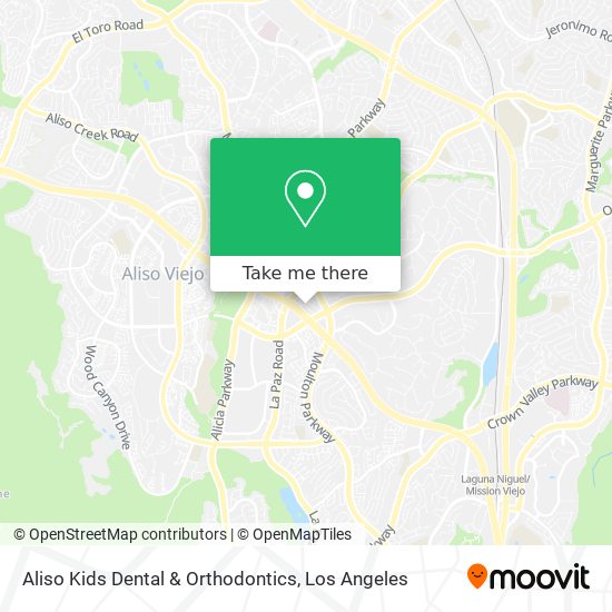 Mapa de Aliso Kids Dental & Orthodontics