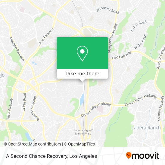 A Second Chance Recovery map