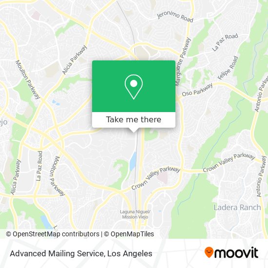 Mapa de Advanced Mailing Service