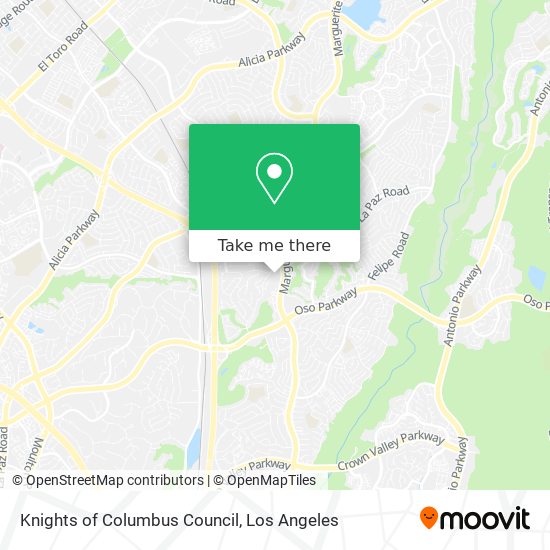 Knights of Columbus Council map