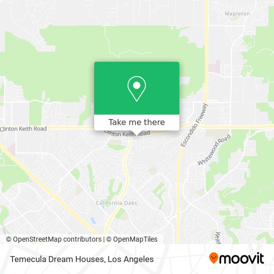 Mapa de Temecula Dream Houses