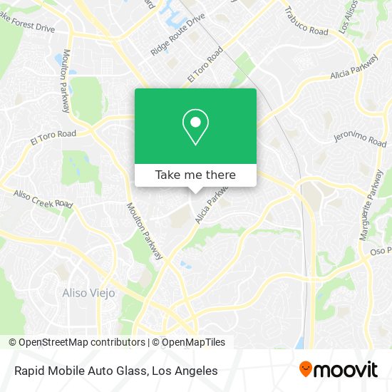 Mapa de Rapid Mobile Auto Glass