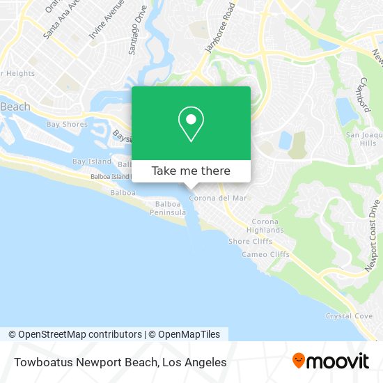 Towboatus Newport Beach map
