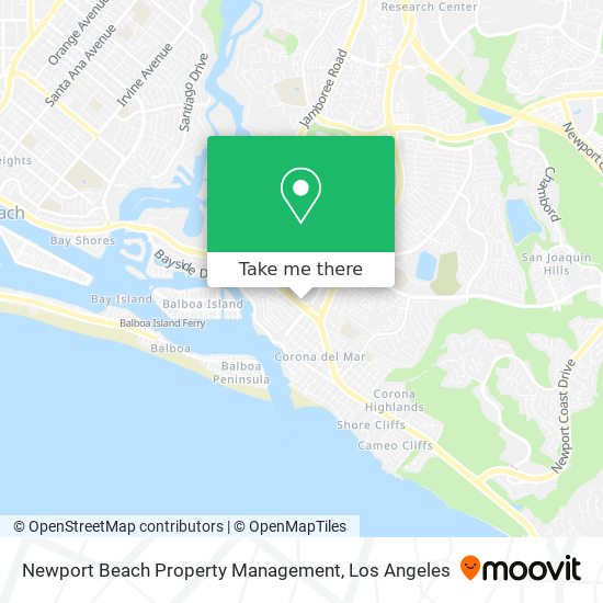 Mapa de Newport Beach Property Management