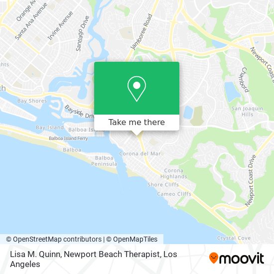 Lisa M. Quinn, Newport Beach Therapist map