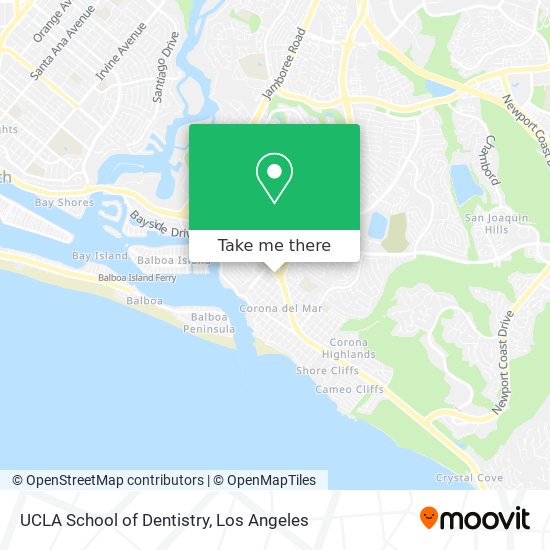 UCLA School of Dentistry map