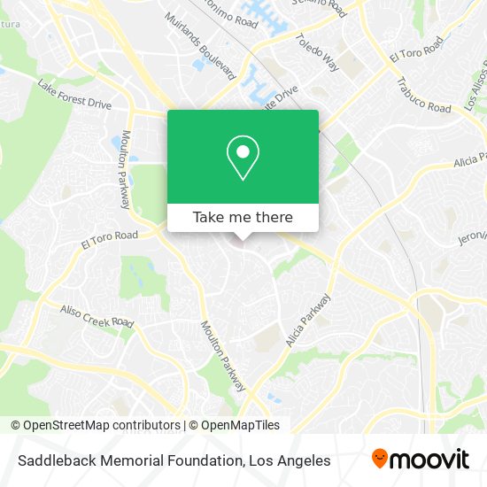 Saddleback Memorial Foundation map