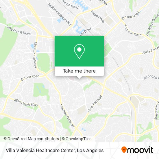 Villa Valencia Healthcare Center map