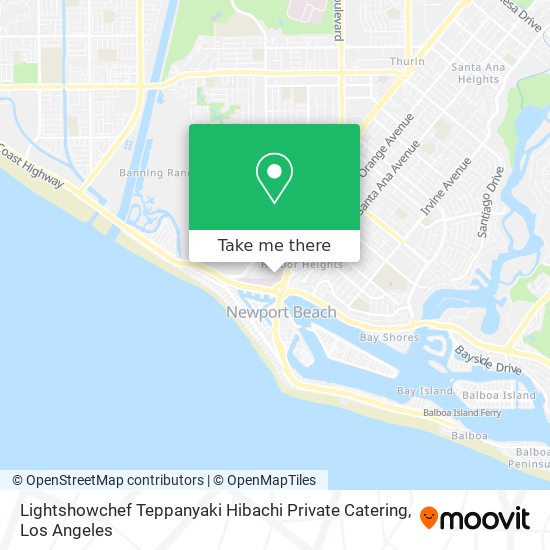 Lightshowchef Teppanyaki Hibachi Private Catering map