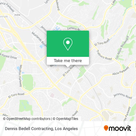 Dennis Bedell Contracting map