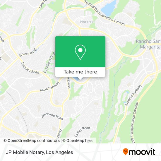 Mapa de JP Mobile Notary