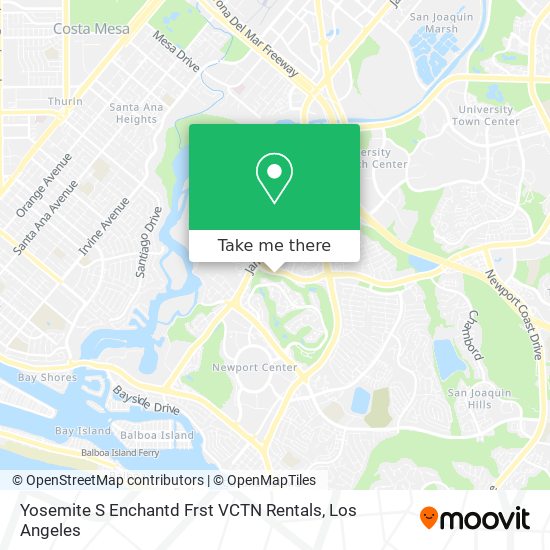 Mapa de Yosemite S Enchantd Frst VCTN Rentals