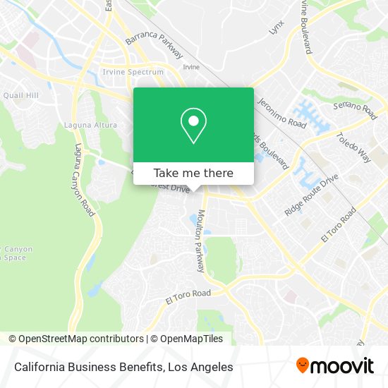 California Business Benefits map