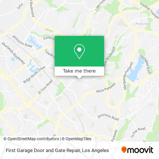 Mapa de First Garage Door and Gate Repair