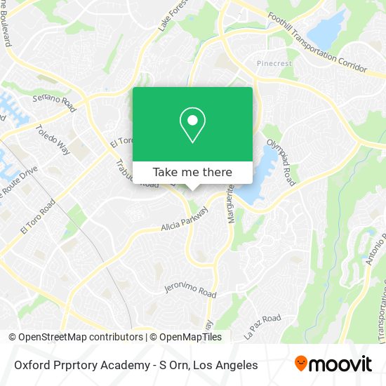 Oxford Prprtory Academy - S Orn map