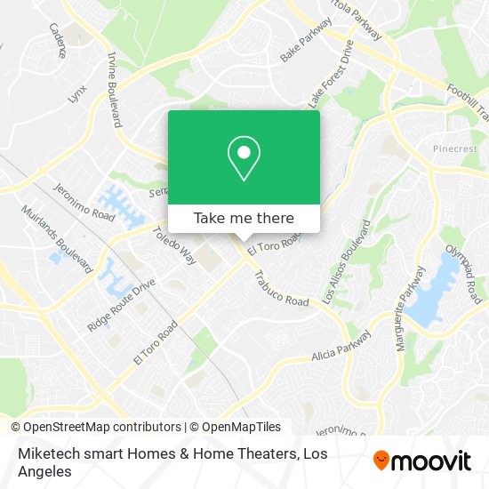 Miketech smart Homes & Home Theaters map