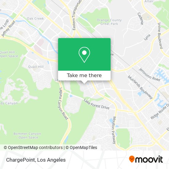 Mapa de ChargePoint