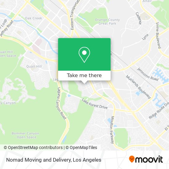 Mapa de Nomad Moving and Delivery