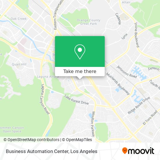Business Automation Center map