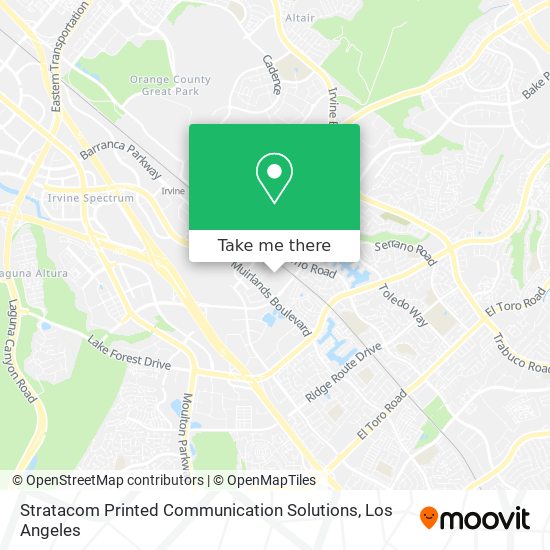 Stratacom Printed Communication Solutions map