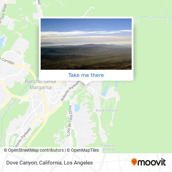 Dove Canyon, California map