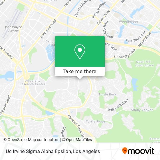 Uc Irvine Sigma Alpha Epsilon map