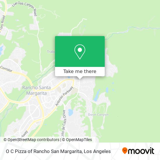 Mapa de O C Pizza of Rancho San Margarita