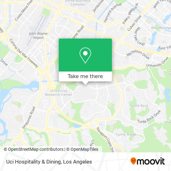 Uci Hospitality & Dining map