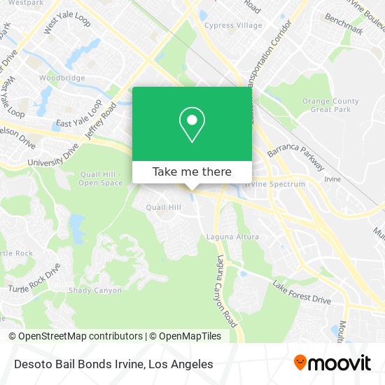 Mapa de Desoto Bail Bonds Irvine