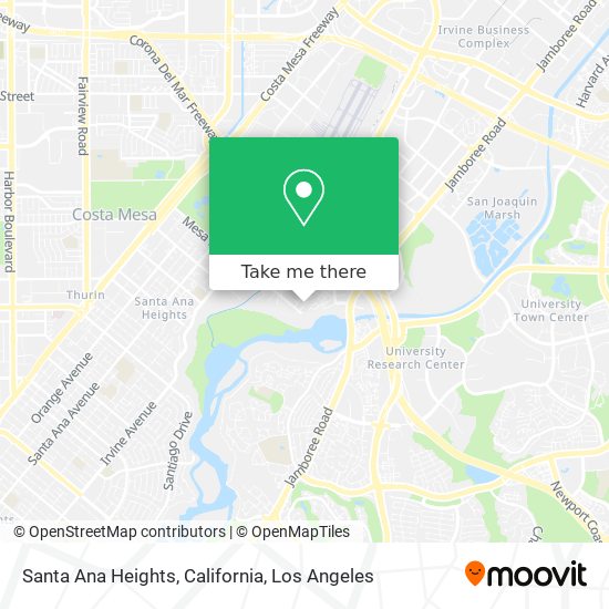 Mapa de Santa Ana Heights, California