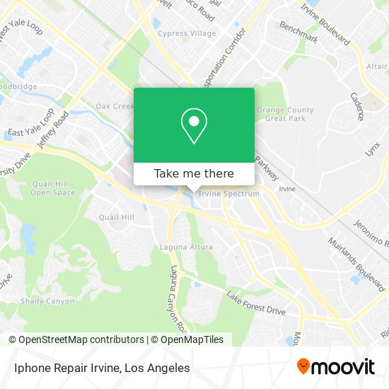 Mapa de Iphone Repair Irvine