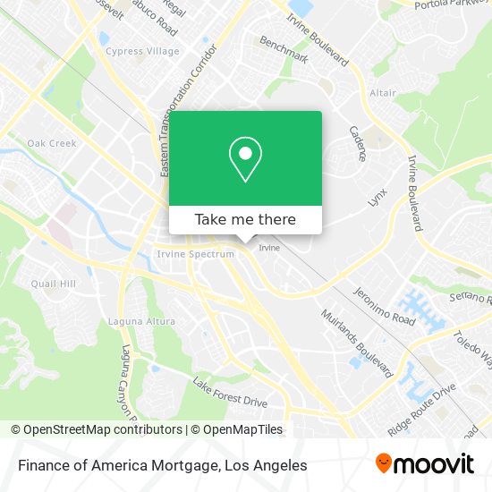 Mapa de Finance of America Mortgage