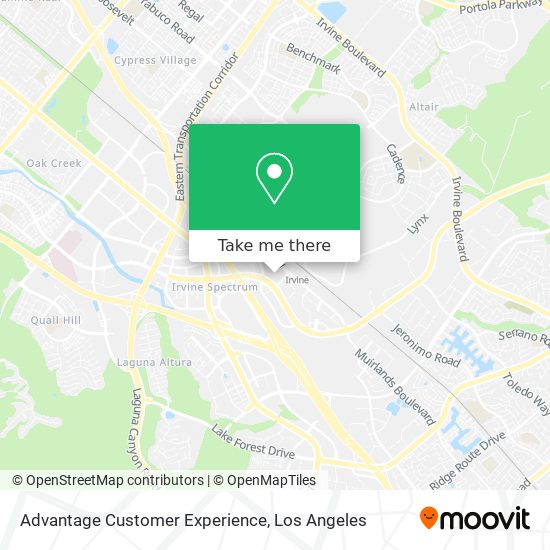 Advantage Customer Experience map