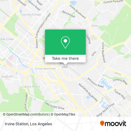 Irvine Station map