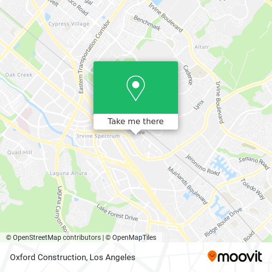 Oxford Construction map