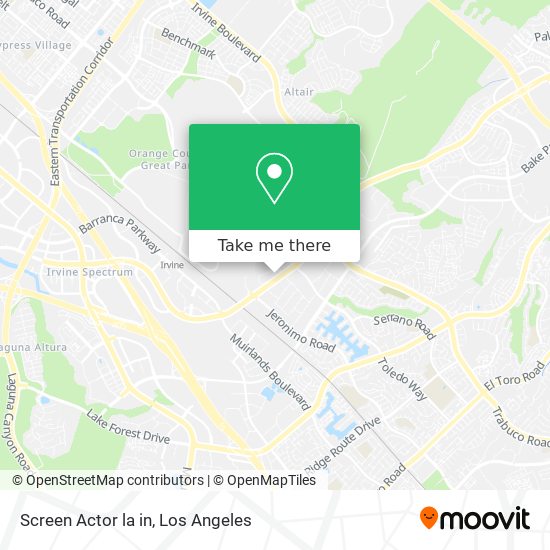 Screen Actor la in map